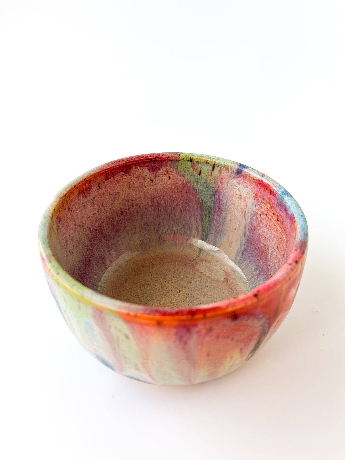 rainbow glaze snack bowl no.8