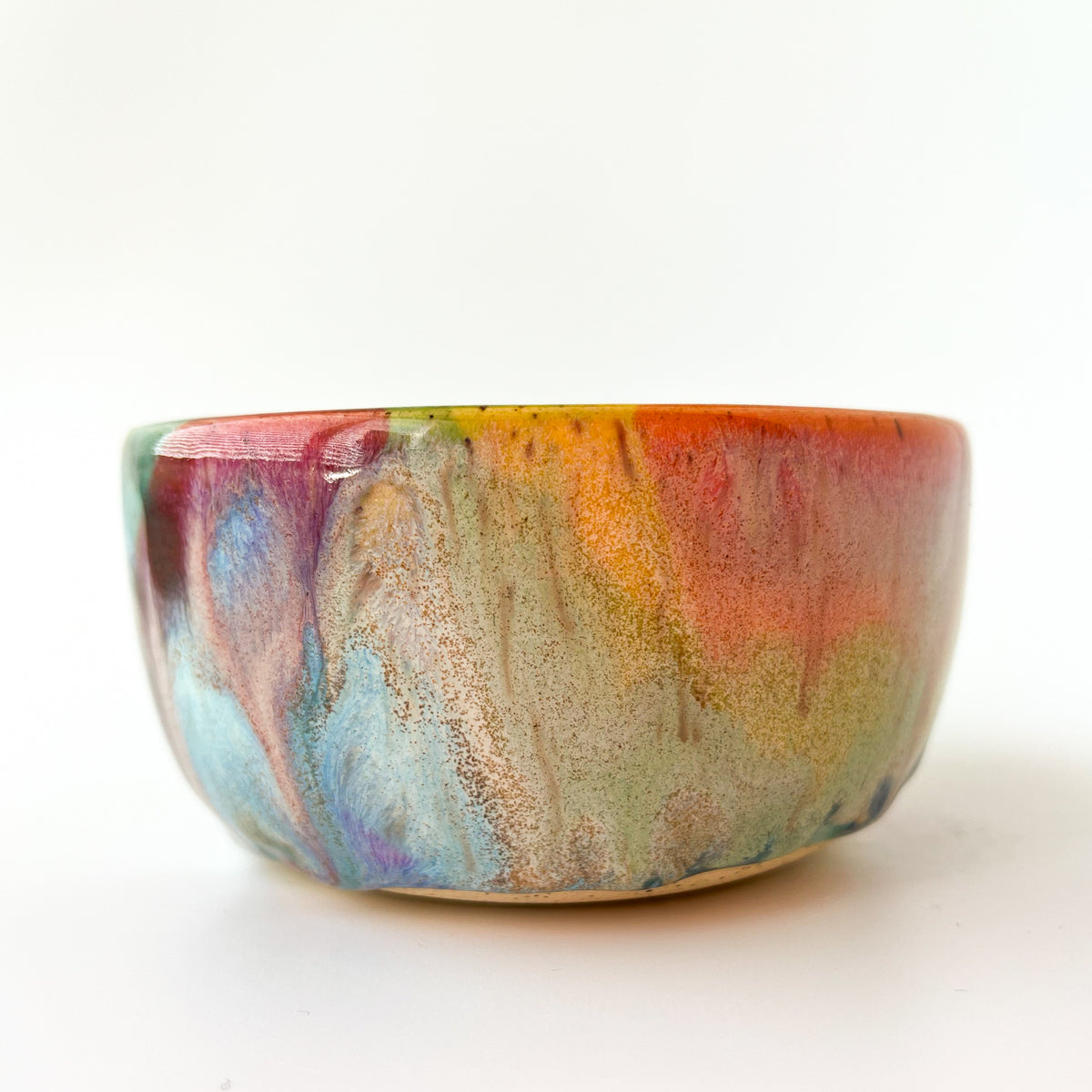 rainbow glaze snack bowl no.9