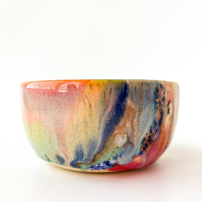 rainbow glaze snack bowl no.9