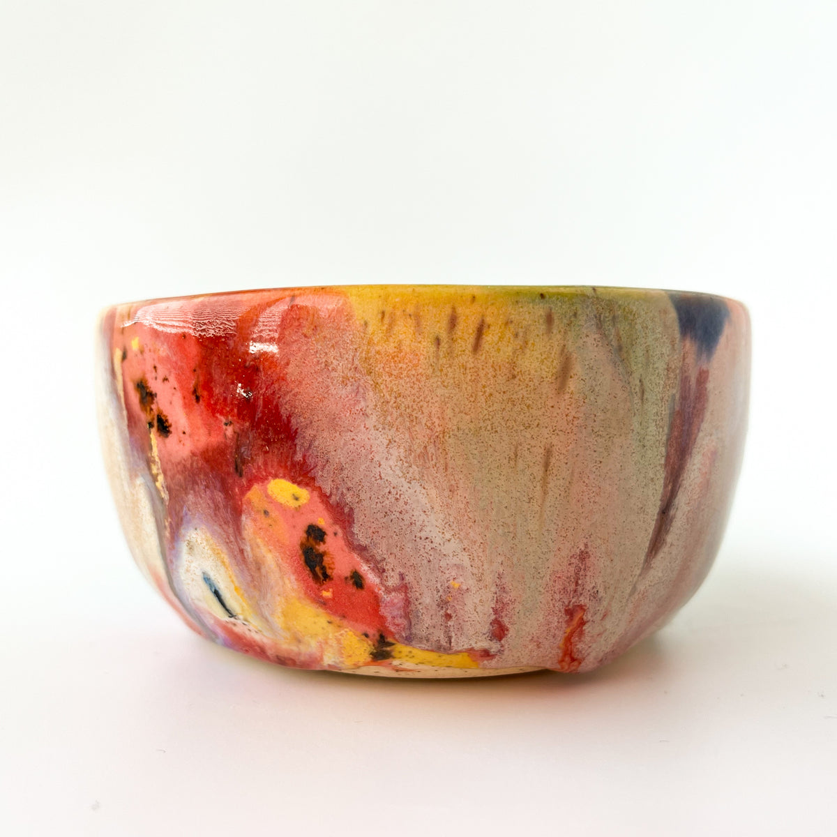 rainbow glaze snack bowl no.9