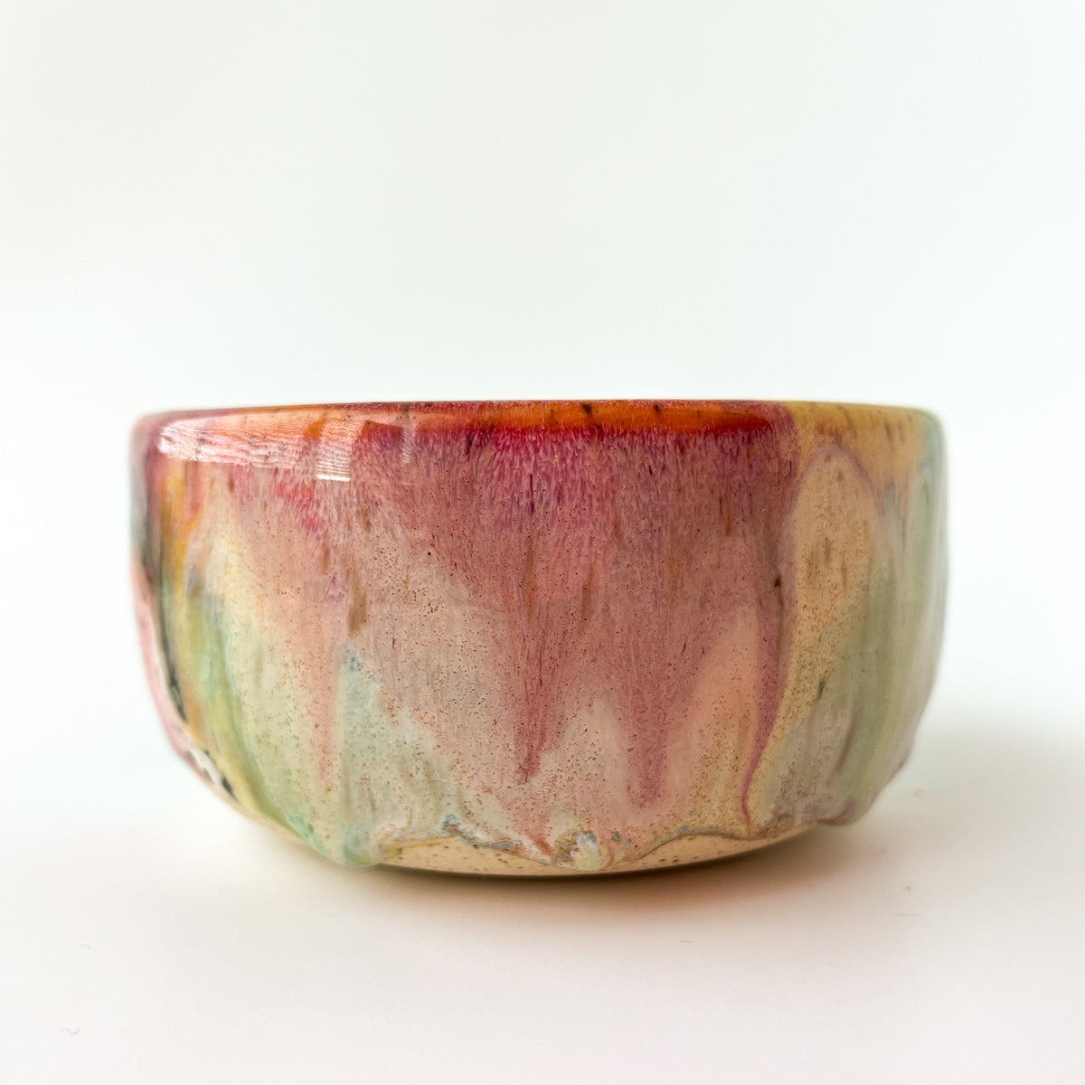 rainbow glaze snack bowl no.10