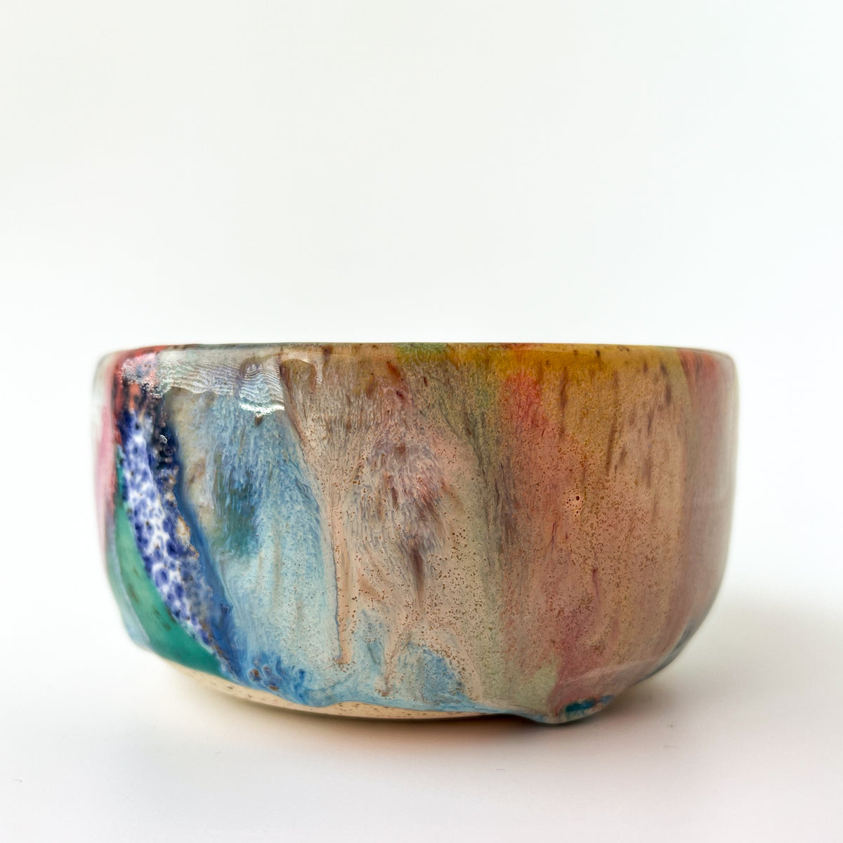 rainbow glaze snack bowl no.10