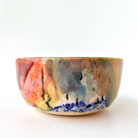 rainbow glaze snack bowl no.11