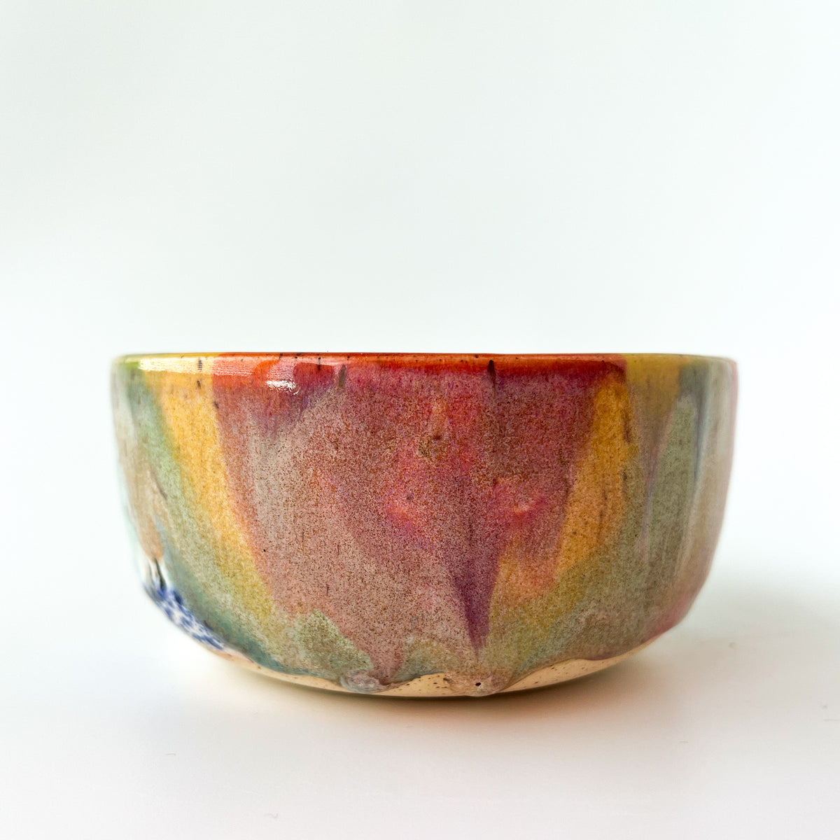 rainbow glaze snack bowl no.11