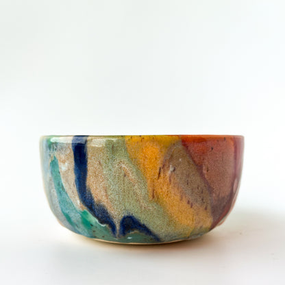 rainbow glaze snack bowl no.11