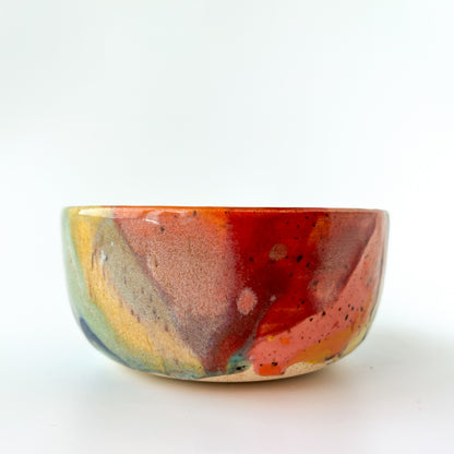 rainbow glaze snack bowl no.11