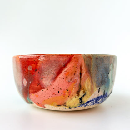 rainbow glaze snack bowl no.11