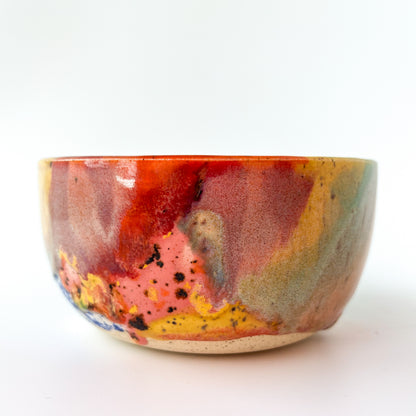 rainbow glaze snack bowl no.12