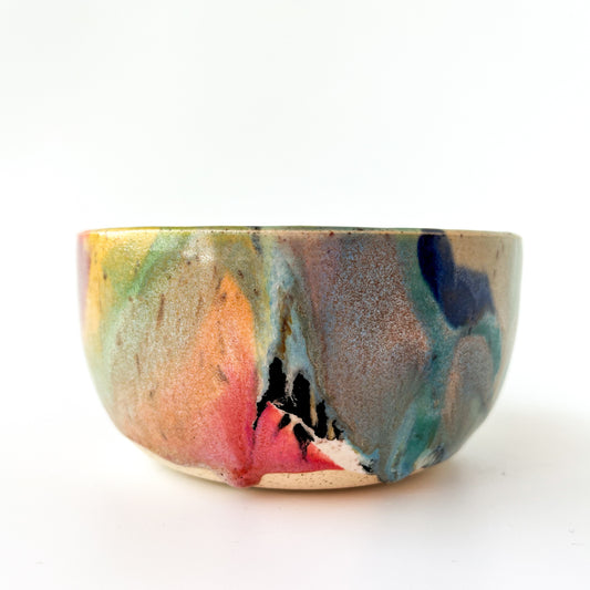 rainbow glaze snack bowl no.12