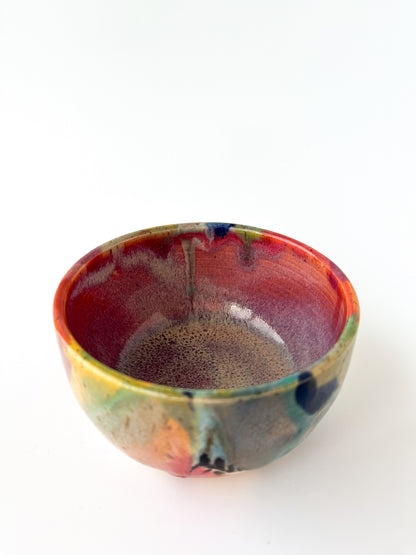 rainbow glaze snack bowl no.12