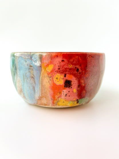 rainbow glaze snack bowl no.13