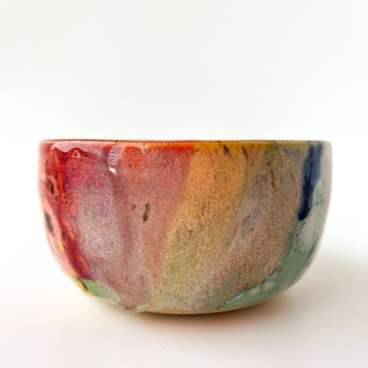 rainbow glaze snack bowl no.13