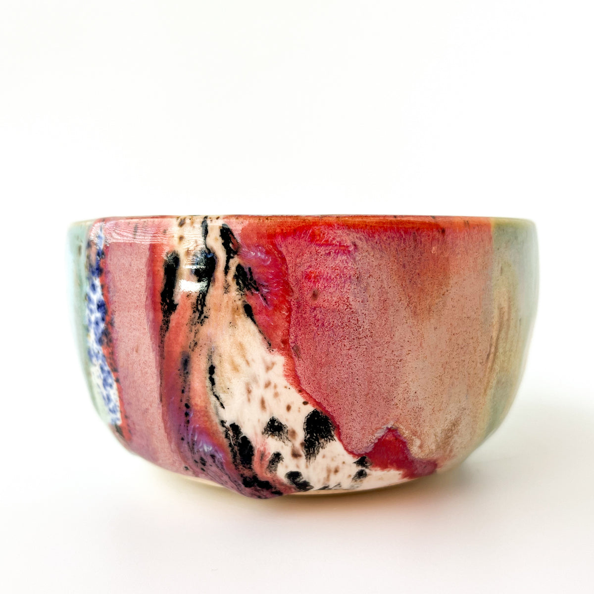 rainbow glaze snack bowl no.13