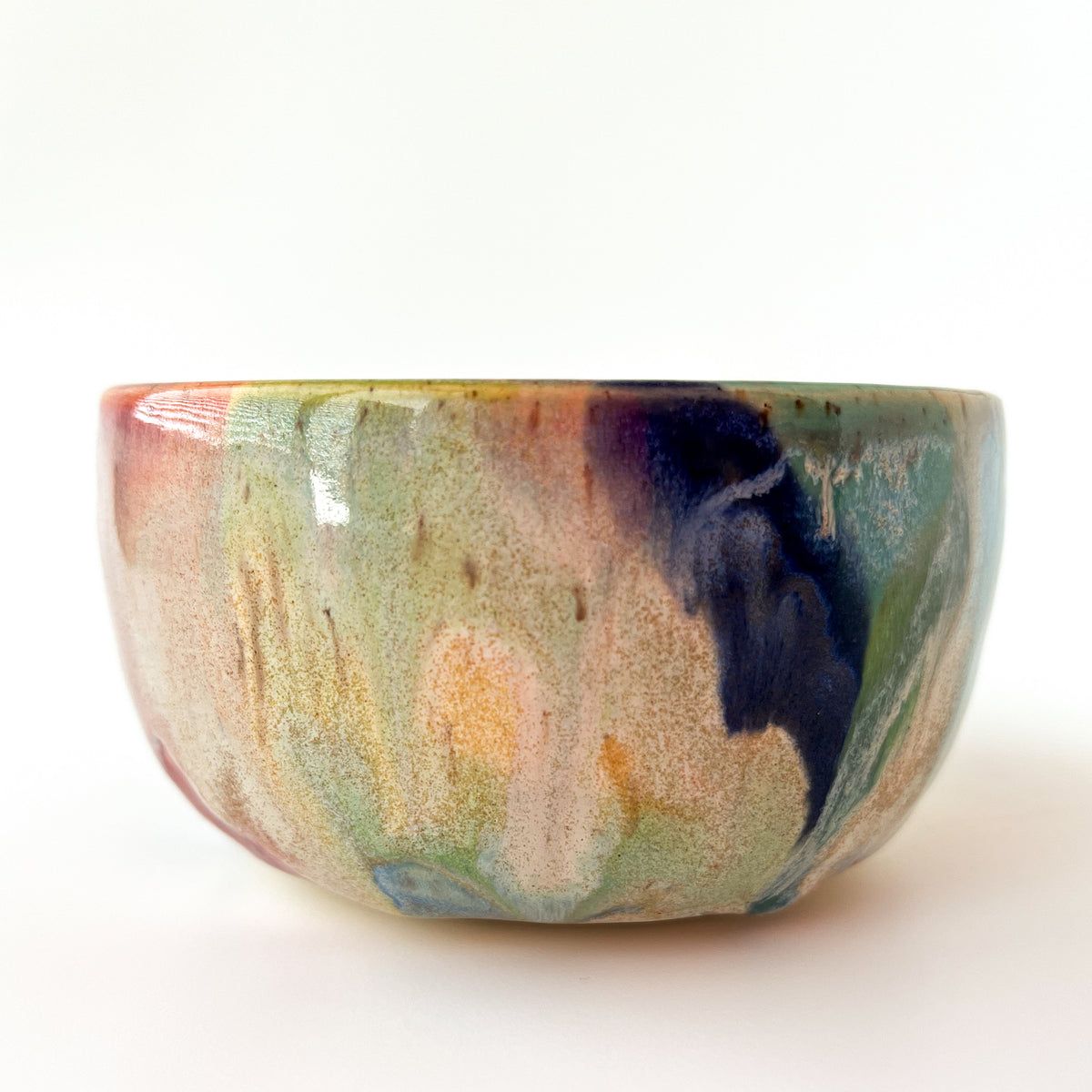 rainbow glaze snack bowl no.13