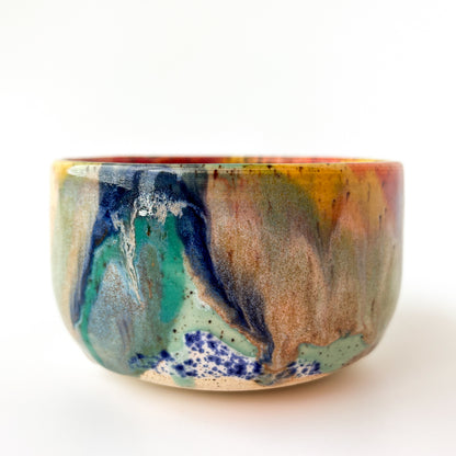 rainbow glaze snack bowl no.14