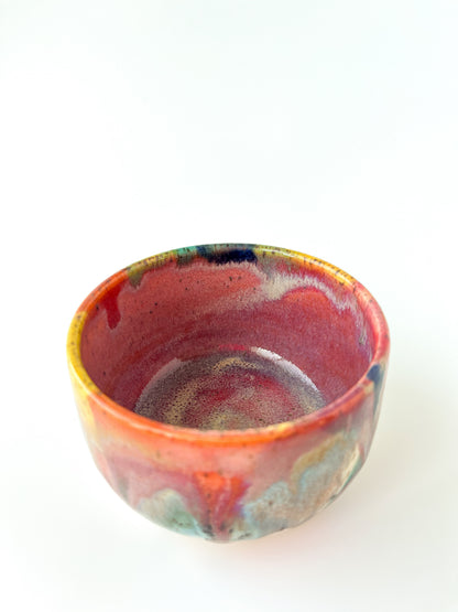 rainbow glaze snack bowl no.14