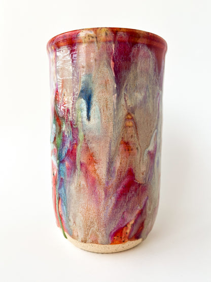 rainbow glaze bottle chiller / vase no.1