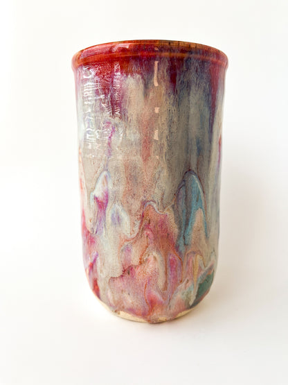rainbow glaze bottle chiller / vase no.1