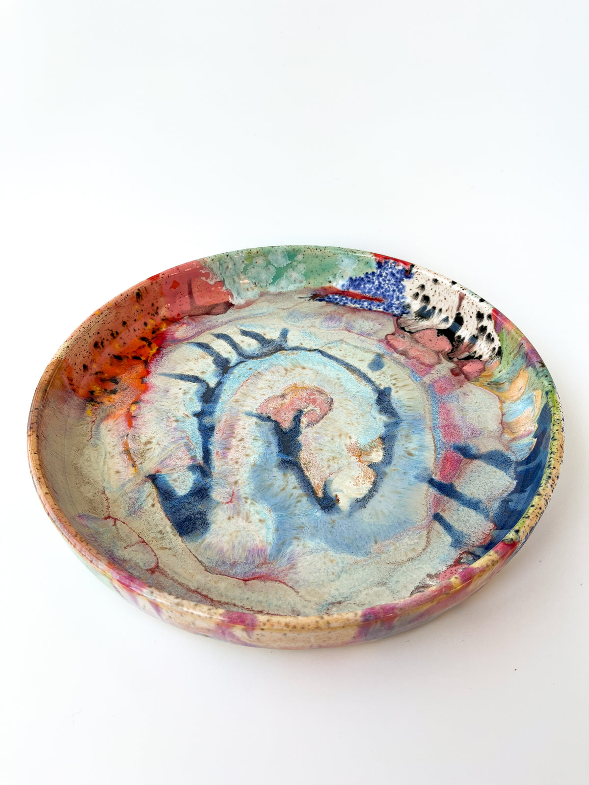 rainbow glaze large blate no.2