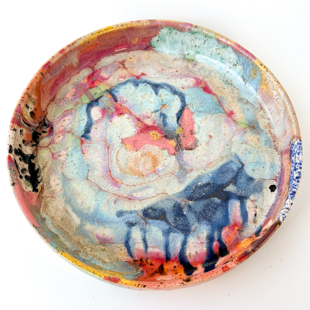 rainbow glaze large blate no.3