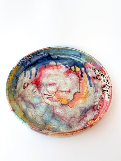 rainbow glaze large blate no.4