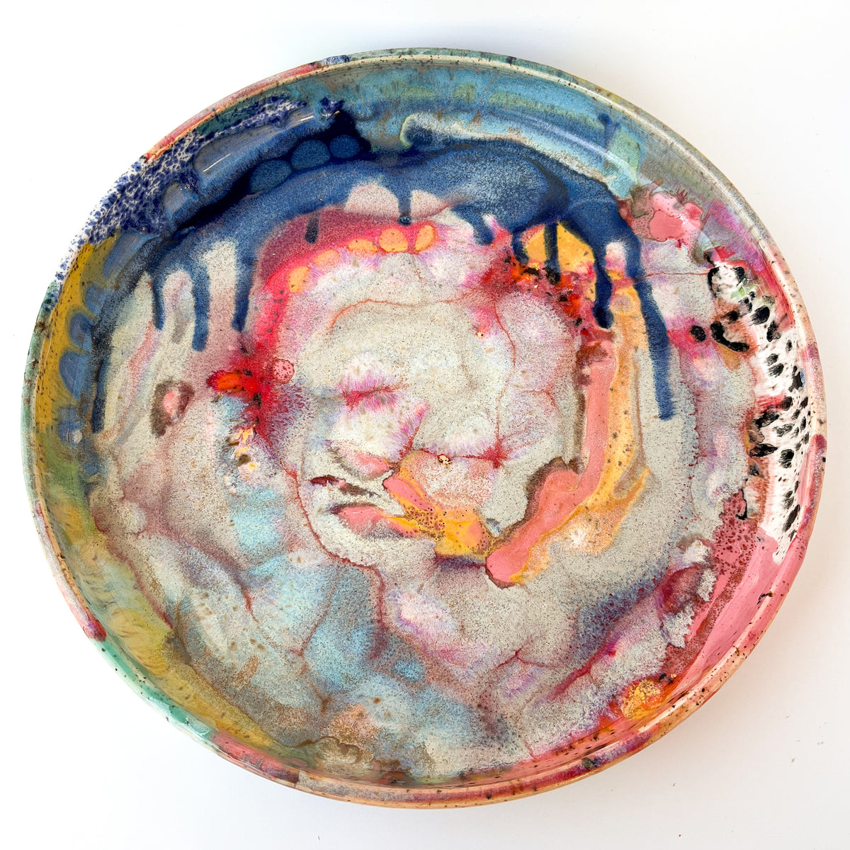 rainbow glaze large blate no.4