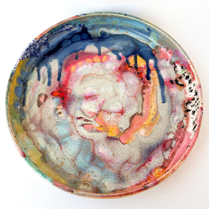 rainbow glaze large blate no.4