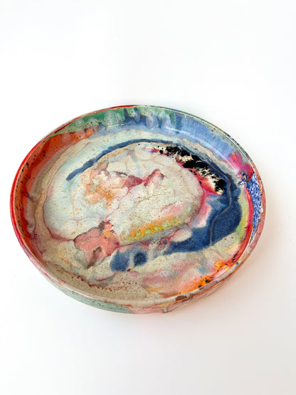 rainbow glaze large blate no.5