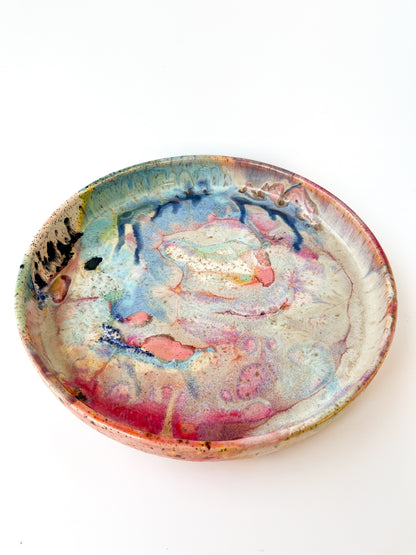 rainbow glaze large blate no.7