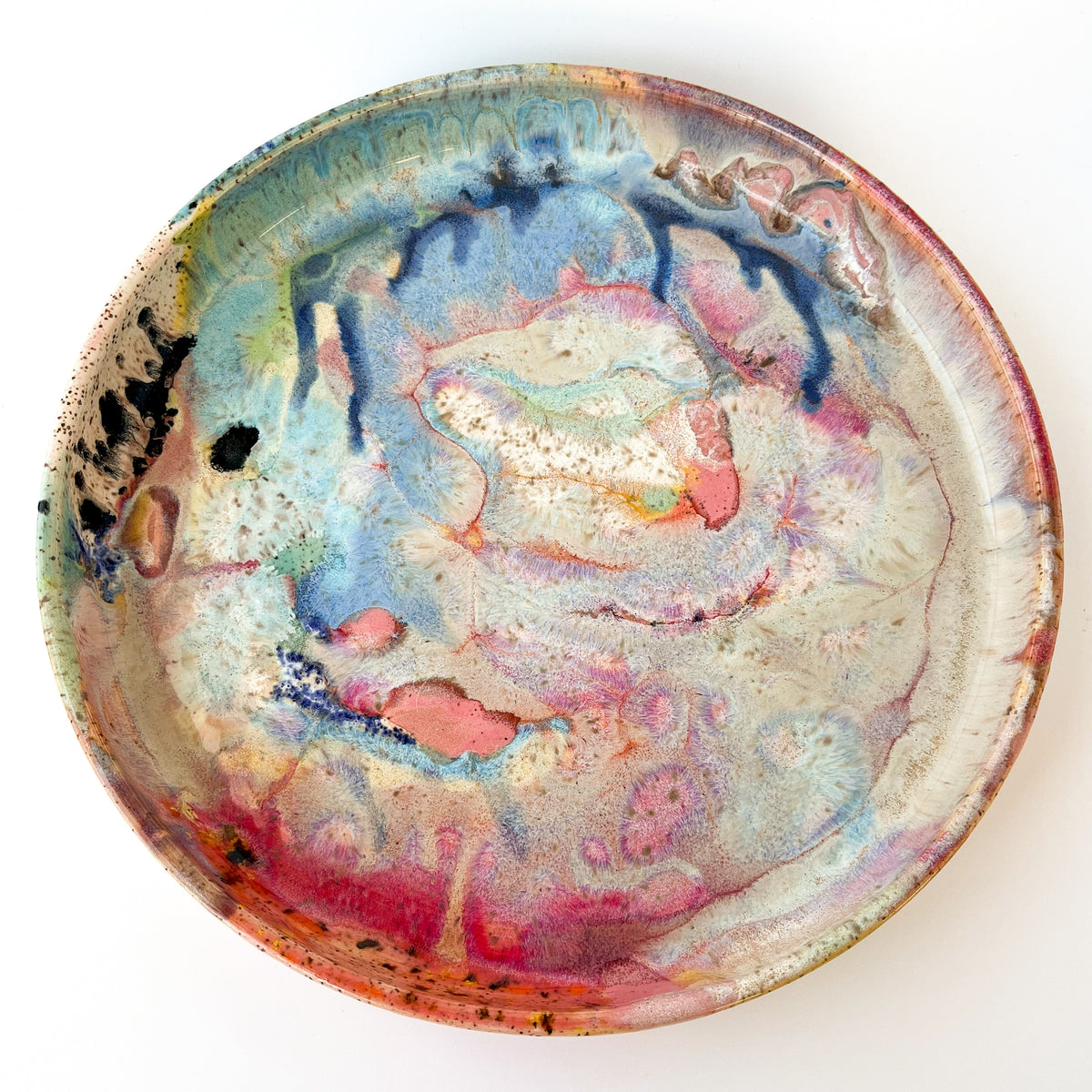rainbow glaze large blate no.7