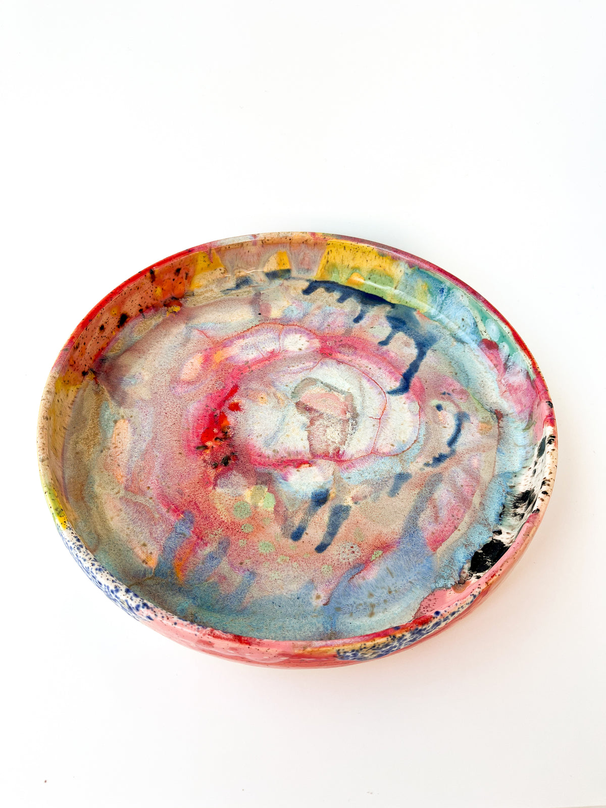 rainbow glaze large blate no.8
