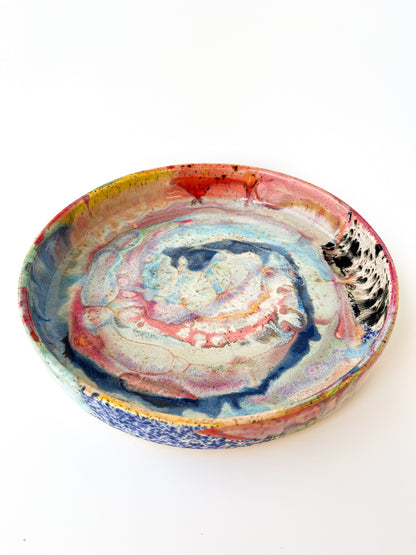rainbow glaze large blate no.9
