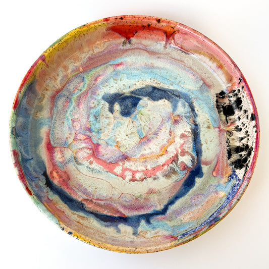 rainbow glaze large blate no.9