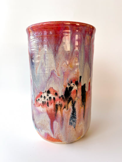 rainbow glaze bottle chiller / vase no.3