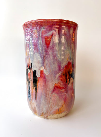 rainbow glaze bottle chiller / vase no.3