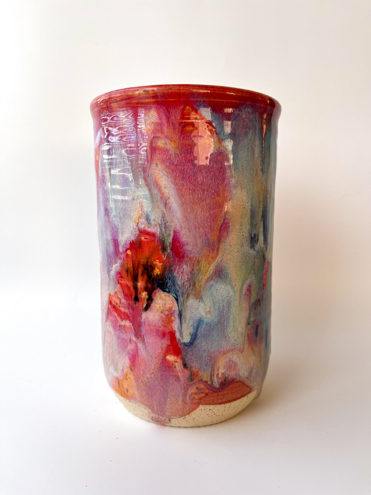 rainbow glaze bottle chiller / vase no.3