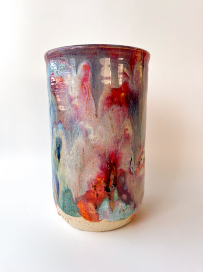 rainbow glaze bottle chiller / vase no.3