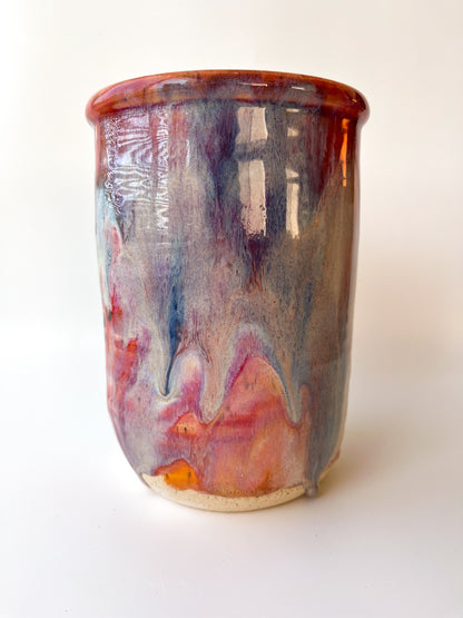 rainbow glaze bottle chiller / vase no.4