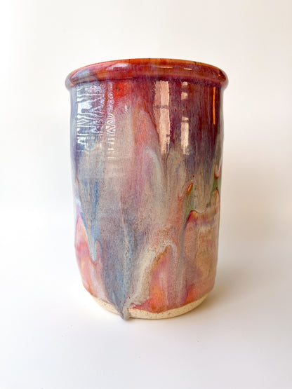 rainbow glaze bottle chiller / vase no.4