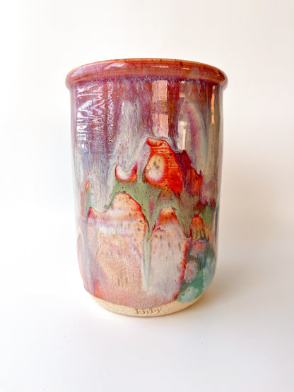 rainbow glaze bottle chiller / vase no.4