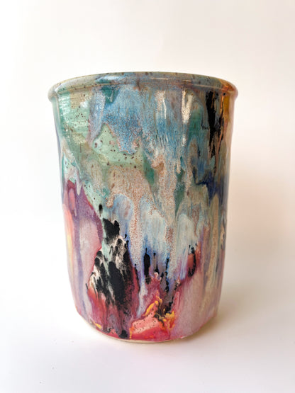 rainbow glaze bottle chiller / vase no.5