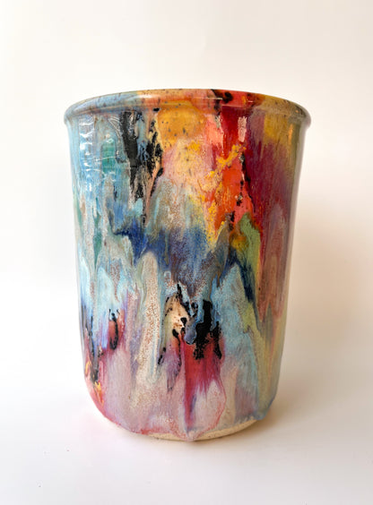 rainbow glaze bottle chiller / vase no.5