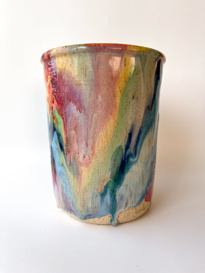 rainbow glaze bottle chiller / vase no.5