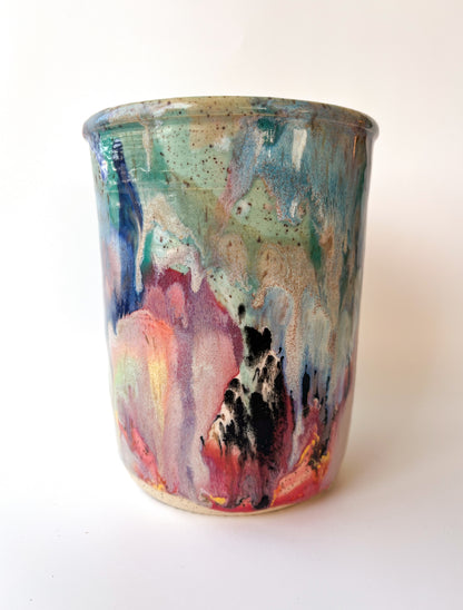 rainbow glaze bottle chiller / vase no.5