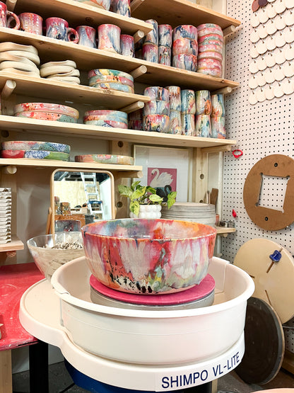rainbow glaze large bowl no.9