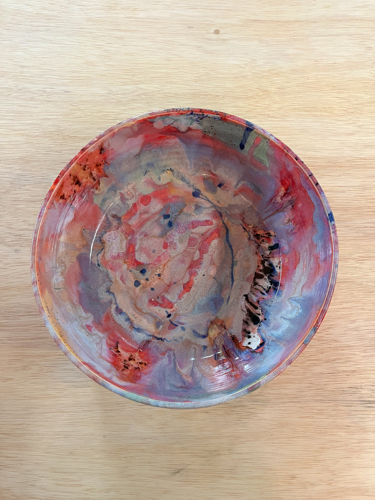 rainbow glaze large bowl no.9