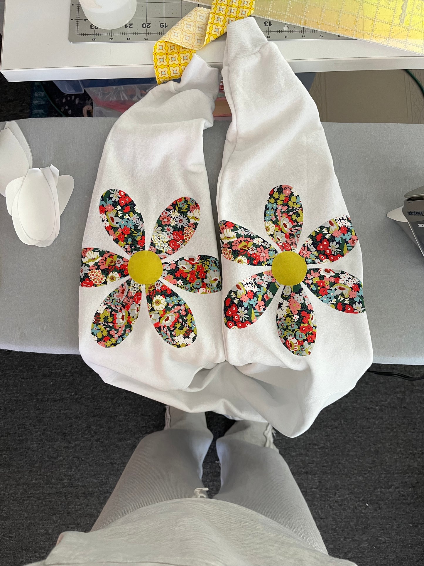 custom floral hoodie
