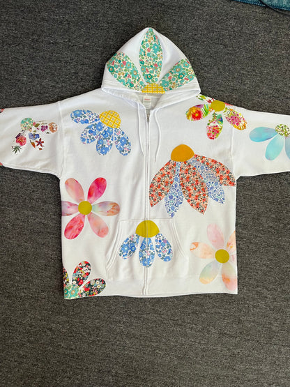 custom floral hoodie