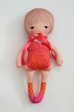 the lover doll in orange and hot pink