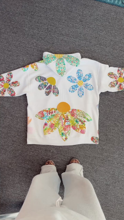 custom floral hoodie